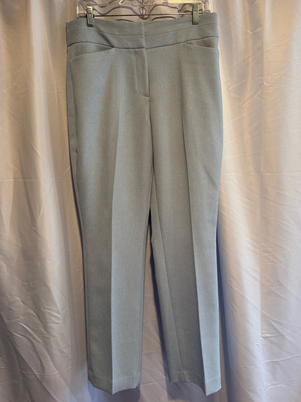 Tahari Light blue Straight-Leg Trousers